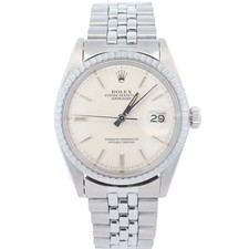 Rolex Datejust 36mm Silver Stick Dial Watch Ref 1603