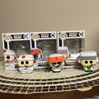 Funko Pop! Television South Park Boyband Cartman Kenny Kyle Vinyl Figures #37-39