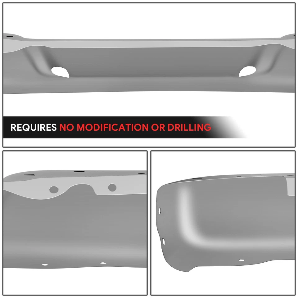 Cubierta de parachoques trasero cromada Fit 96-23 Chevrolet Express/GMC Savana 1500 2500 3500 Foto 4 de 4