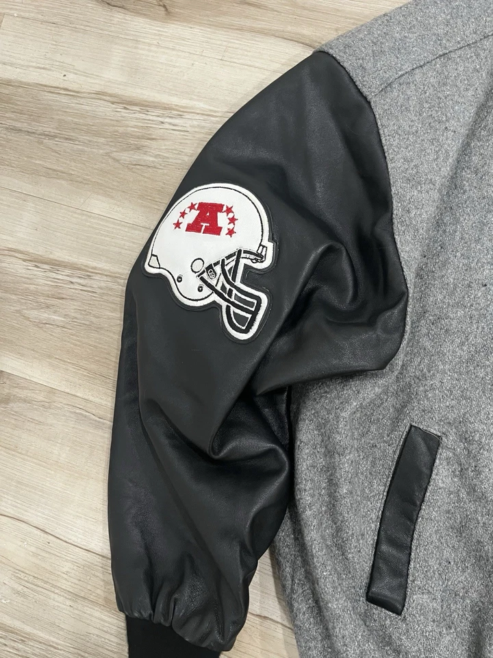 Super Bowl Jacket Jeff Hamilton JH Wool Bomber Varsity Men’s XL Rare NFL AFC NFC - Image 4 of 4