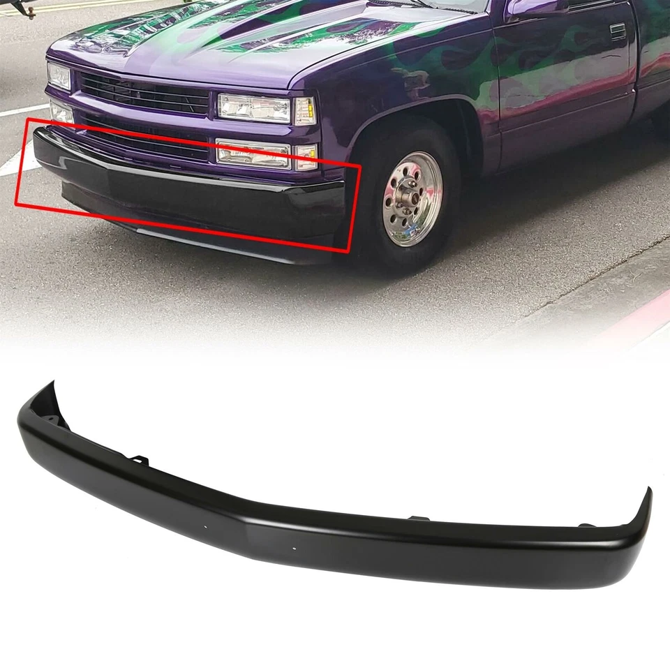 Front Bumper Face Bar For Chevrolet C1500 2500 88-98 GMC Yukon Pickup 1992-1999 Foto 2 de 4