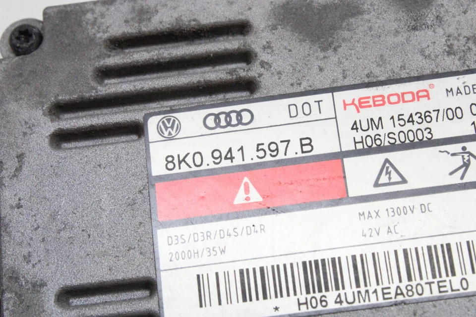 AUDI A3 2015 unidad de control de lastre de xenón 8 k0 941 597 B OEM 12 14 16 17 Foto 4 de 4