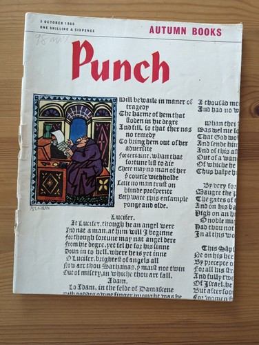 4 Vintage Classic Punch Magazines 1966-67 English Magazine Humor Essay Satire - Imagen 8 de 12