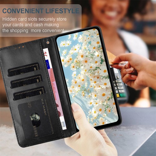 For ZTE Blade A53 Pro A34 A54 A33S Flower Embossed Wallet Case Phone Case Cover - Picture 11 of 21