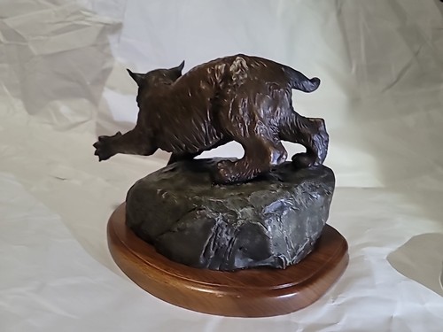 Wildcat Country 1987 Bronze Figur von David W. Jackson #9/100 Made - Bild 4 von 11
