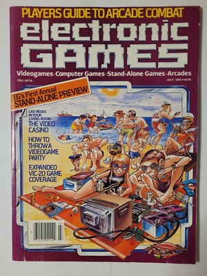 July 1983 ELECTRONIC GAMES Magazine - Necromancer Ad, Gameline, Atari, More