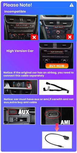 Android 14 Car Stereo 6+64GB Sat Nav CarPlay Buluetooth For Audi A4/A5/B8/S4 RHD - Picture 18 of 20