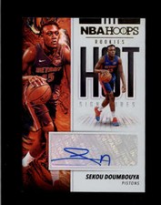 SEKOU DOUMBOUYA 2019/20 PANINI HOOPS HOT ROOKIES AUTOGRAPH AUTO BC8607