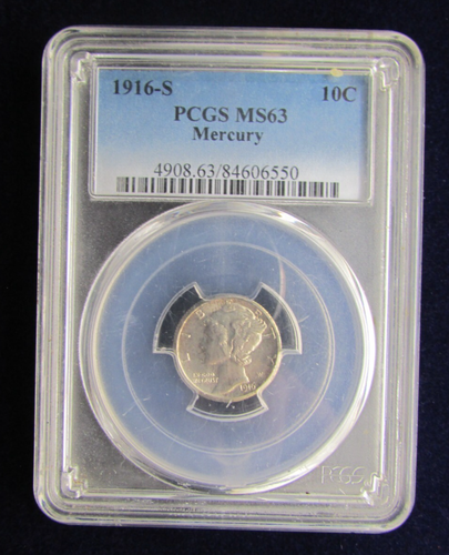 1916-S Mercury Dime PCGS MS63