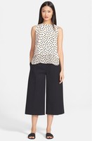 Kate Spade York Black Structured Culottes Sz 10 $248 on sale Kate Spade York Black Structured Culottes Sz 10 $248 on sale