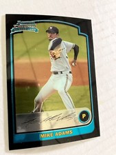 Milwaukee brewers born Corpus Christi Mike adams rooky chrome basebal card cscan