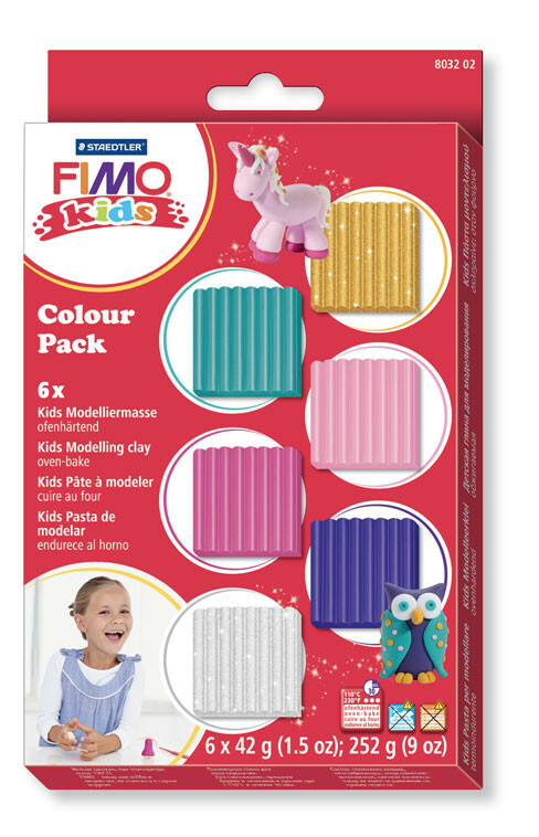 Argilla polimerica Kids Kit 6 Colori Ragazza 8032.02