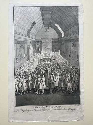 House of Peers & House of Commons B Cole (1697-1783) Copper Engravings c.1755 - Picture 5 of 18