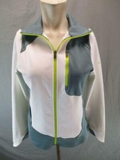 Columbia Size S Womens White/Gray Athletic OmniShield Hiking Track Jacket GR6836