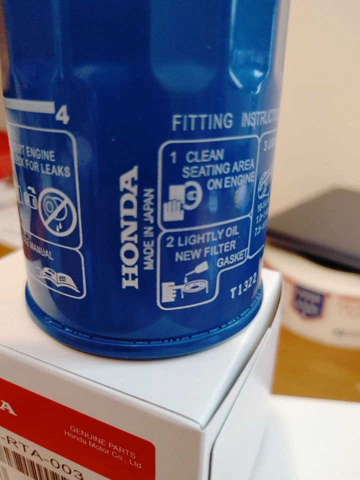 6x Genuine Honda OEM Oil Filters w/Washers 15400-RTA-003 JDM NEW SEALED - Image 3 of 3