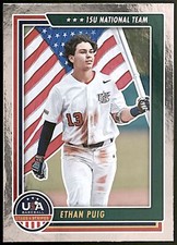 2022 Panini USA Baseball Stars & Stripes Longevity #82 Ethan Puig Team USA