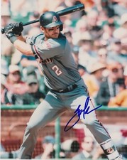 JEFF MATHIS   ARIZONA DIAMONDBACKS   ACTION SIGNED 8x10