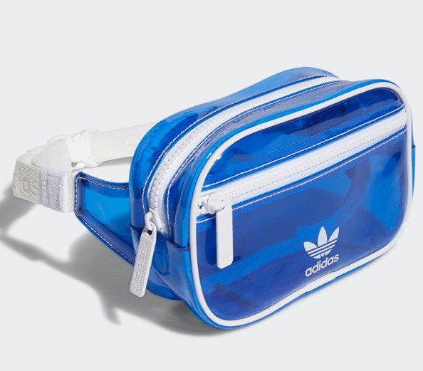 clear blue fanny pack