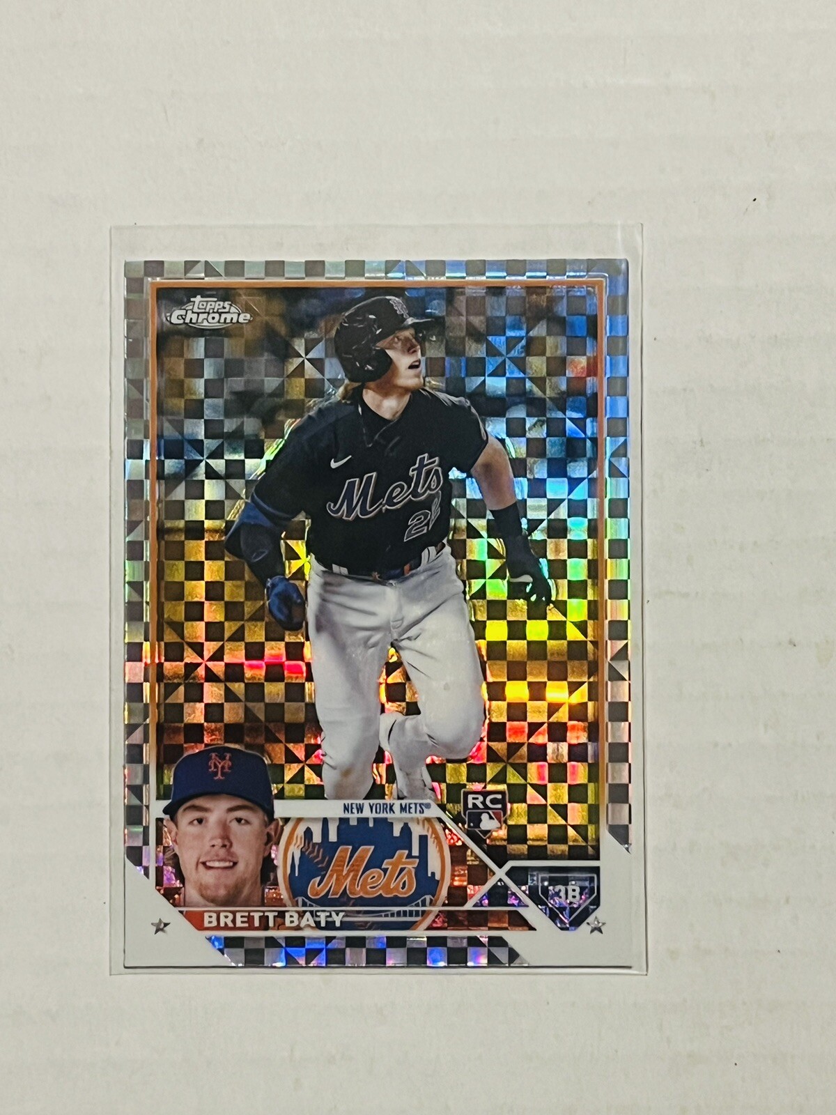 BRETT BATY 2023 Topps Chrome X-Fractor Refractor RC #204 Mets
