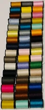 48 Pcs Mini Thread Spools Travel Size Multicolor 1" Sewing Supplies Quick Fix