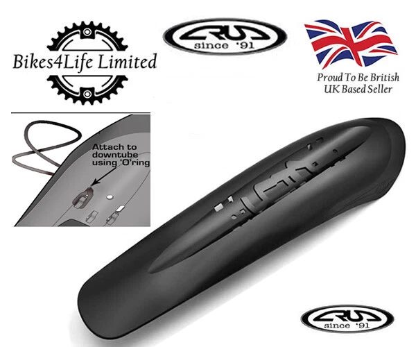 Crud Catcher Black Bicycle Downtube Mounted Front Mudguard eBay