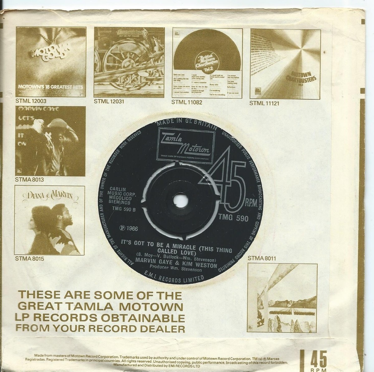 Marvin Gaye & Kim Weston:It takes two/It's got to be a miracle