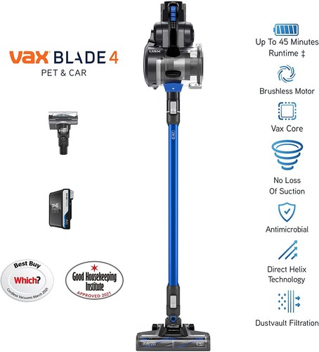 SPARES2GO Bürstenkopf Für Vax ONEPWR Blade 3 & 4 Pet Dual Battery Car