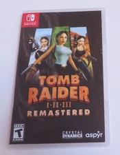 Replacement Case (NO GAME) Tomb Raider I-III Remastered Starring Nintendo Switch