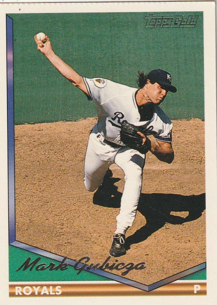 FREE SHIPPING-MINT-1994 Topps Gold Mark Gubicza #357-PLUS ROYALS BONUS CARDS