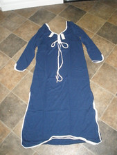 New Vintage Women's Nightgown Navy Blue Dreamaway L 51 