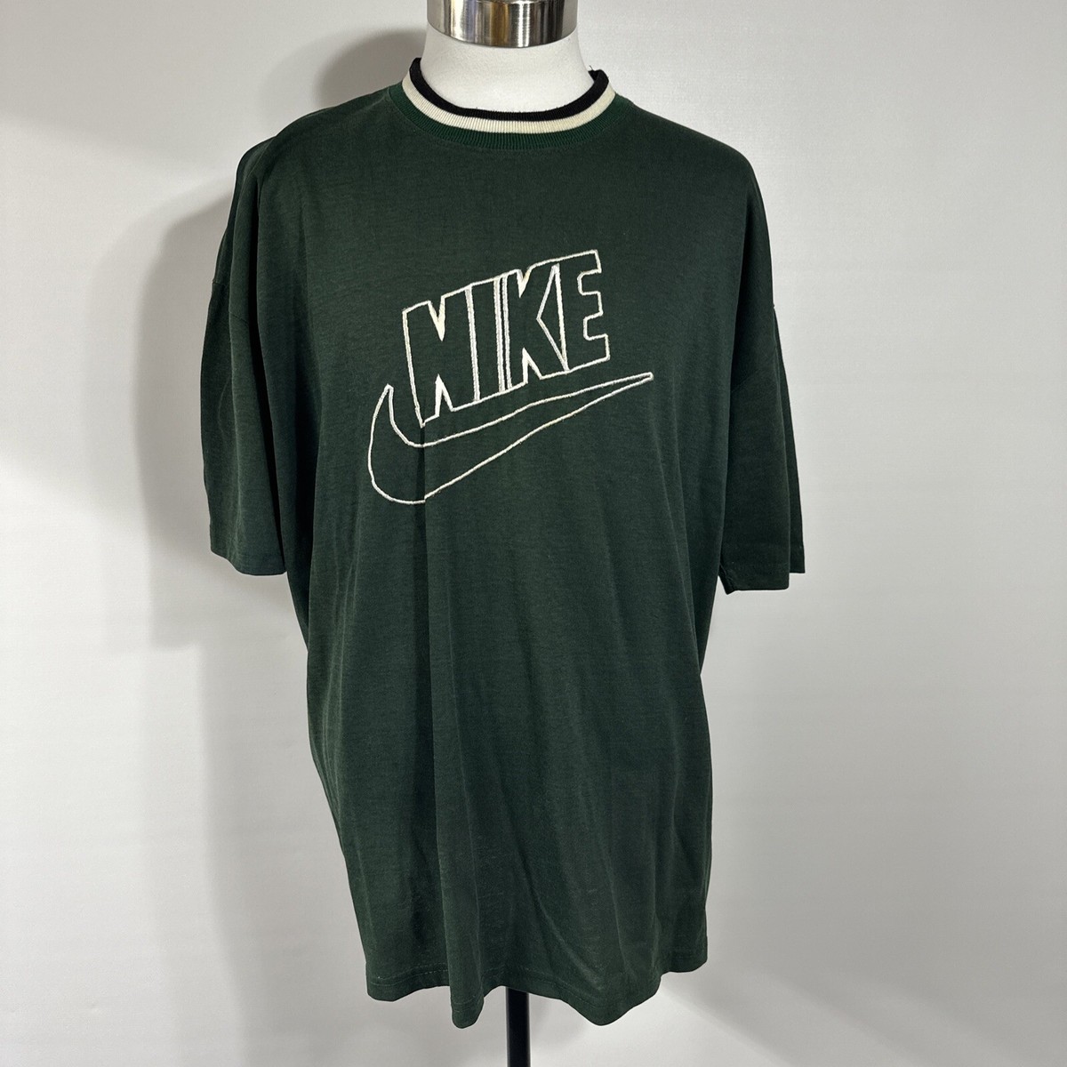 RARE VTG 80's Nike stitched logo gray tag T Shirt - XL swoosh big