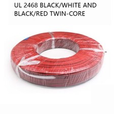 Black/White And Black/Red Twin-Core PVC Stranded Cable Flame Retardant UL 2468