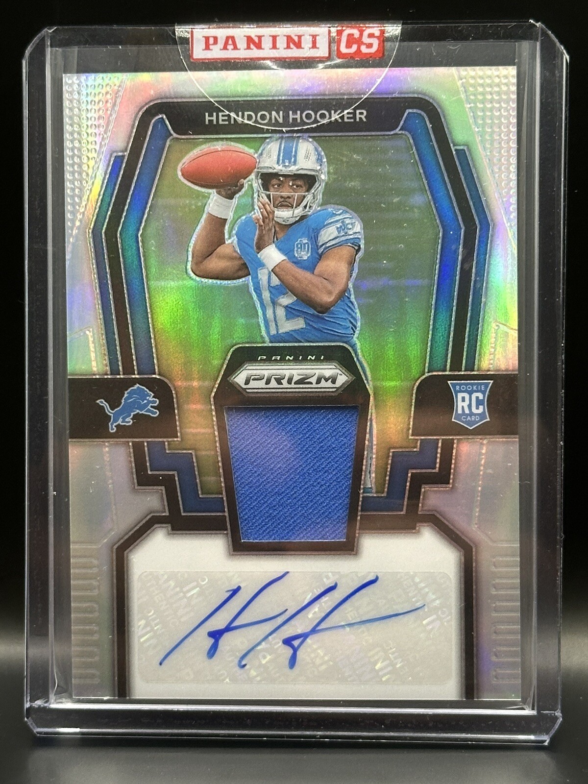 2023 Panini Prizm Hendon Hooker Silver RPA 🔥 44/99 🔥 Detroit Lions