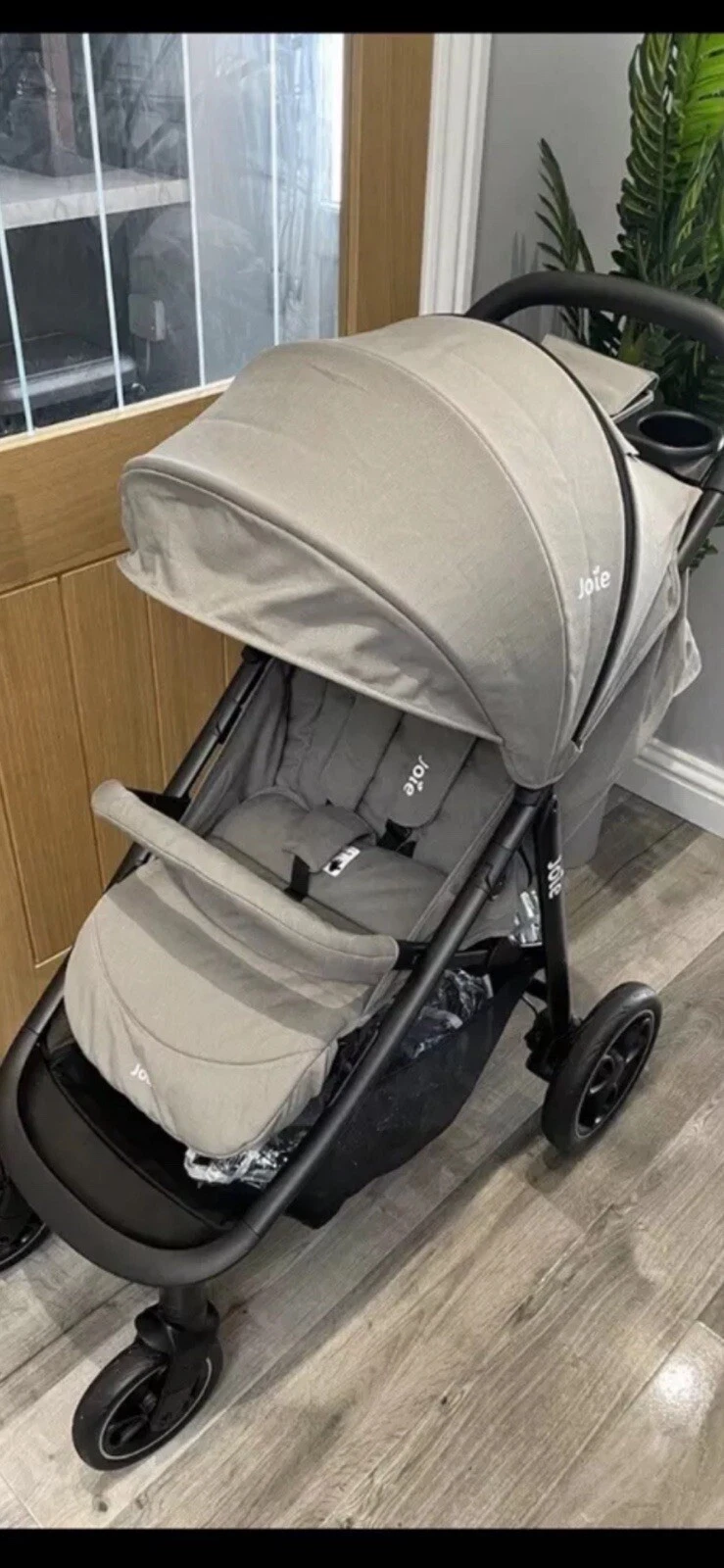Joie Litetrax 4 Wheeler Pushchair Grey Flannel With Raincover
