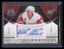 2008-09 The Cup Scripted Swatches SSNL Nicklas Lidstrom Patch Auto 3/25