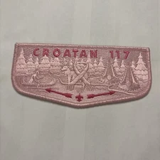 Croatan Lodge 117 S167 Breast Cancer Awareness OA Flap