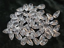 Lot Of 50 Plastic Acrylic Teardrop 2" Long Focal Tear Drop Bead Charms
