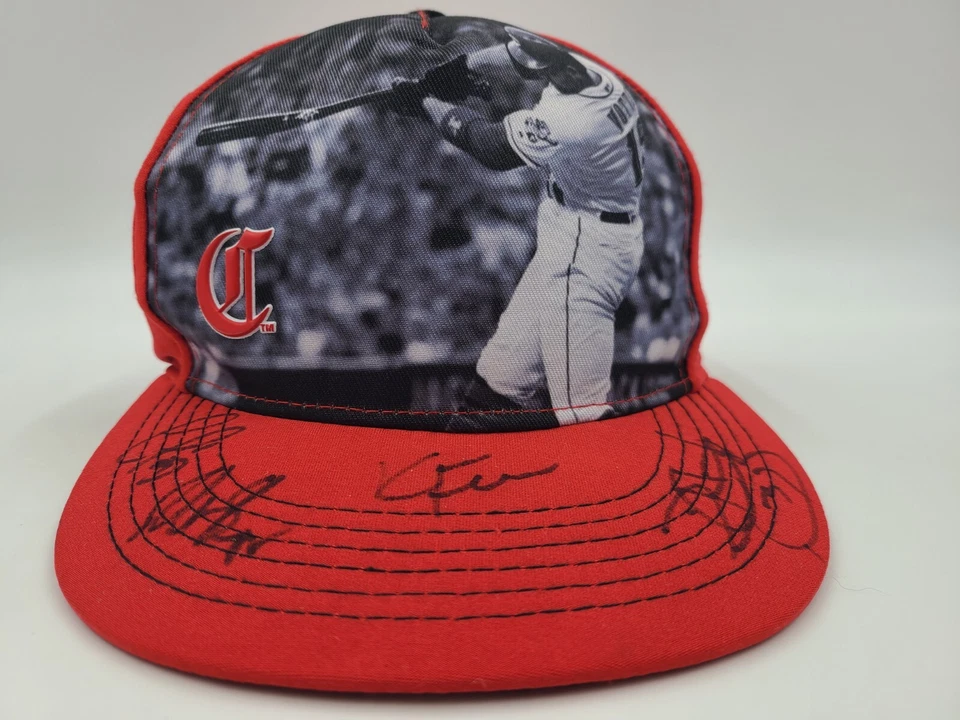 Youth Cincinnati Reds Signed Autographed 2019 Opening Day Snapback Hat Cap MLB - Image 2 of 4