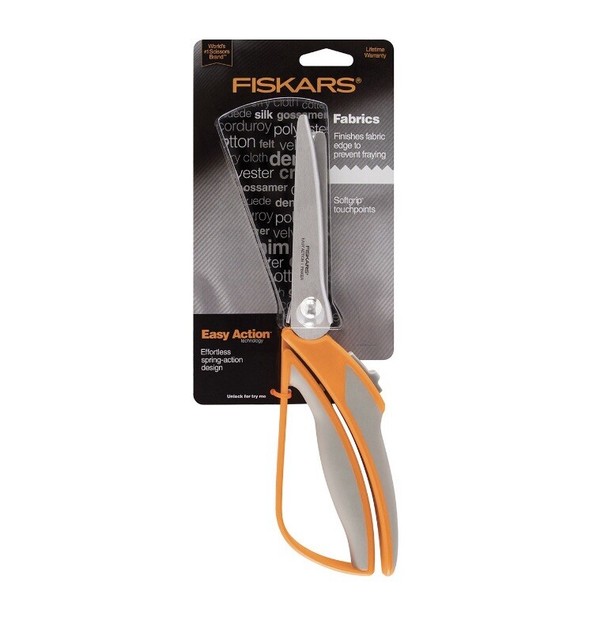 fiskars spring loaded pinking shears