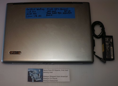 Acer Travelmate 2480 14" Intel Laptop 1.46GHz Celeron M 1GB Ram 20GB HDD Win XP - Picture 14 of 20