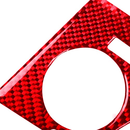 4Pcs Red Carbon Fiber Center Console AC CD Panel Cover For Dodge Charger 11-14-T - Bild 13 von 17