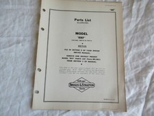 Briggs & Stratton 8HF engine parts list manual catalog
