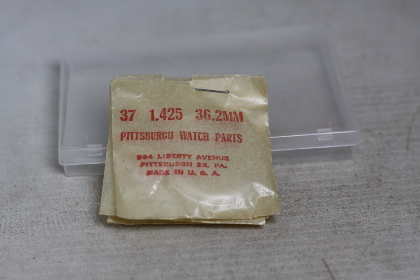 NEW OLD STOCK POCKET WATCH PLASTIC CRYSTAL 36.2MM 3L eBay