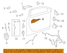 GM OEM 12-20 Cruze Limited Front Door Lock Hardware-Handle Base 13576837
