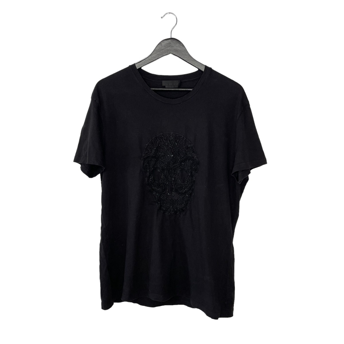 Alexander McQueen スカルプリント Tシャツ ブラック Alexander McQueen 2012 Embroidered Skull T Shirt Size L Black | eBay