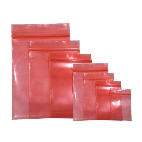 Schermatura antistatica ESD rossa per zip plastica chiusura antistatica sacchetti elettronici - Foto 1 di 4