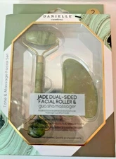 Jade Dual-Sided Facial Roller & Gua Sha Massager FREE SHIPPING