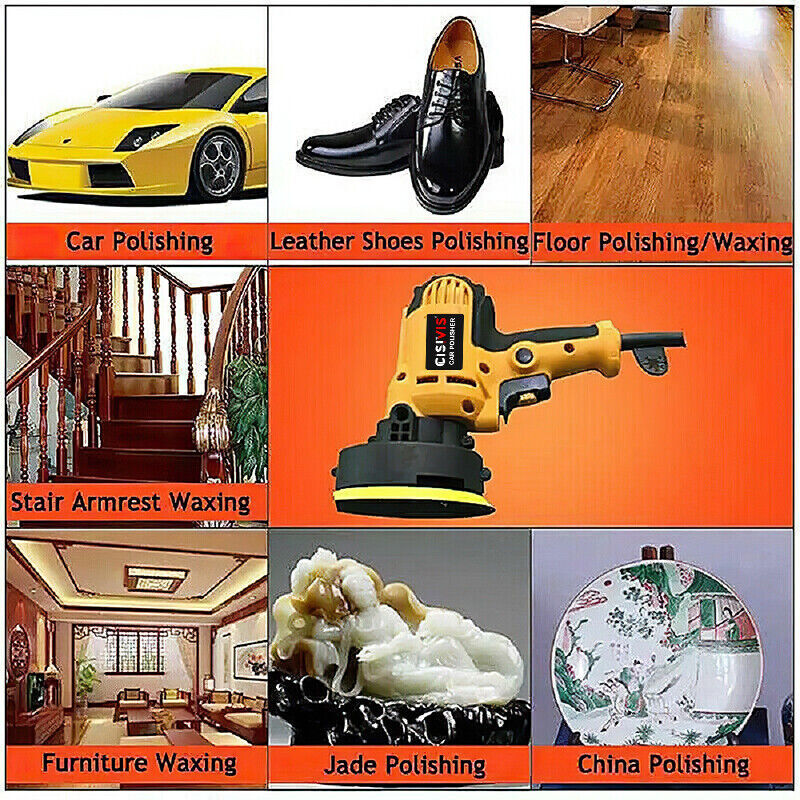 Electric Car Polisher Buffer Sander Polishing Machine 5"inch Buffing Sponge Kit