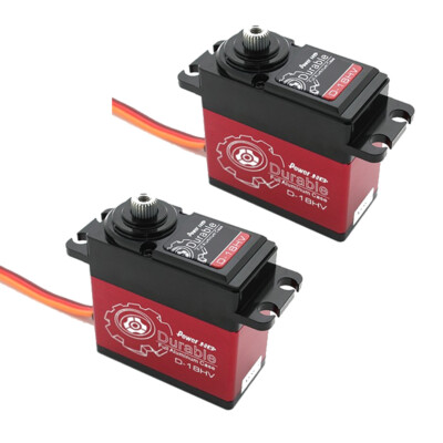 NEW POWER HD D-18HV HV Coreless Motor 1/8 Titanium Gear Digital Servo Combo (2)