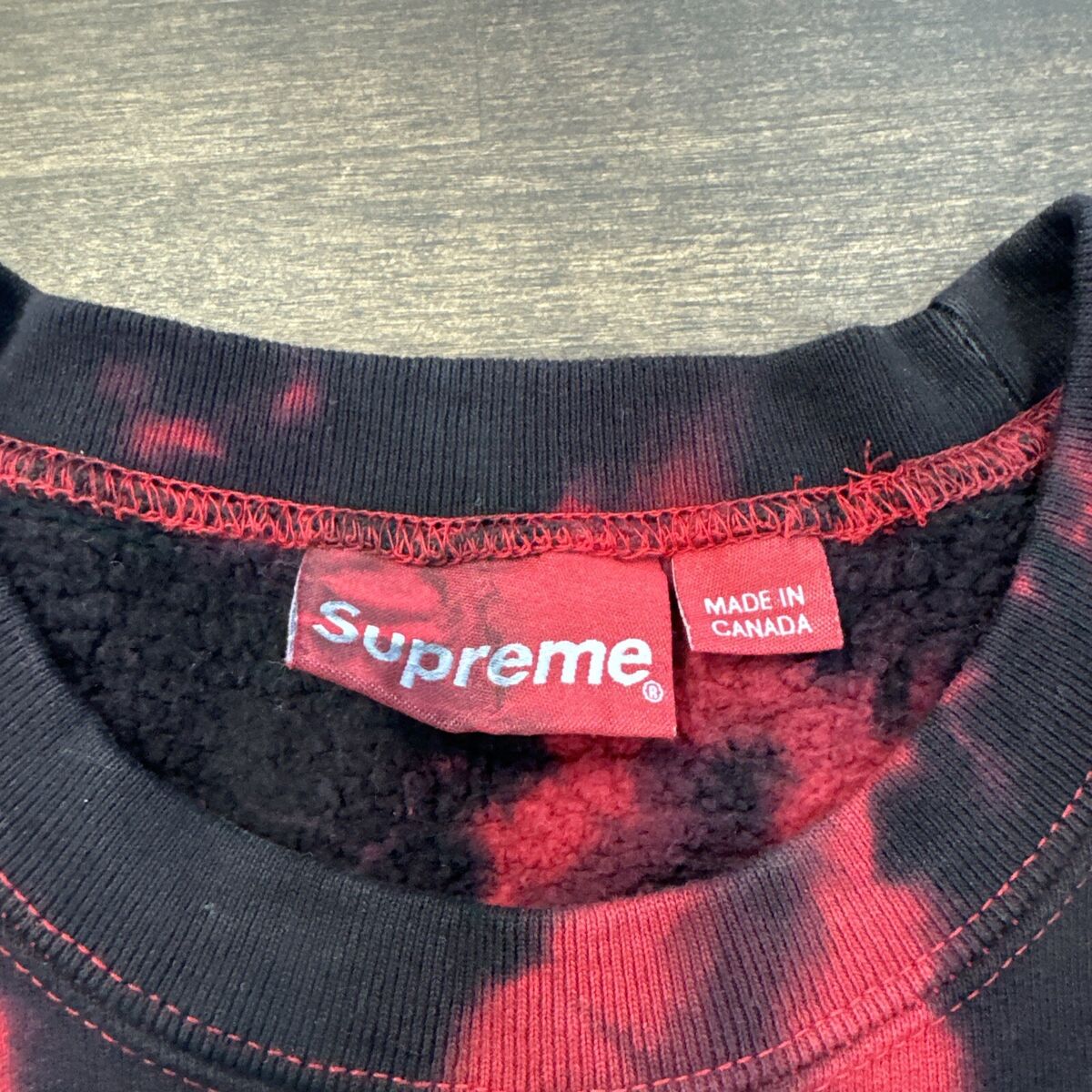 Supreme Crewneck Small Box Logo Red Tie Dye (USED) | eBay Supreme Crewneck Small Box Logo Red Tie Dye (USED) | eBay